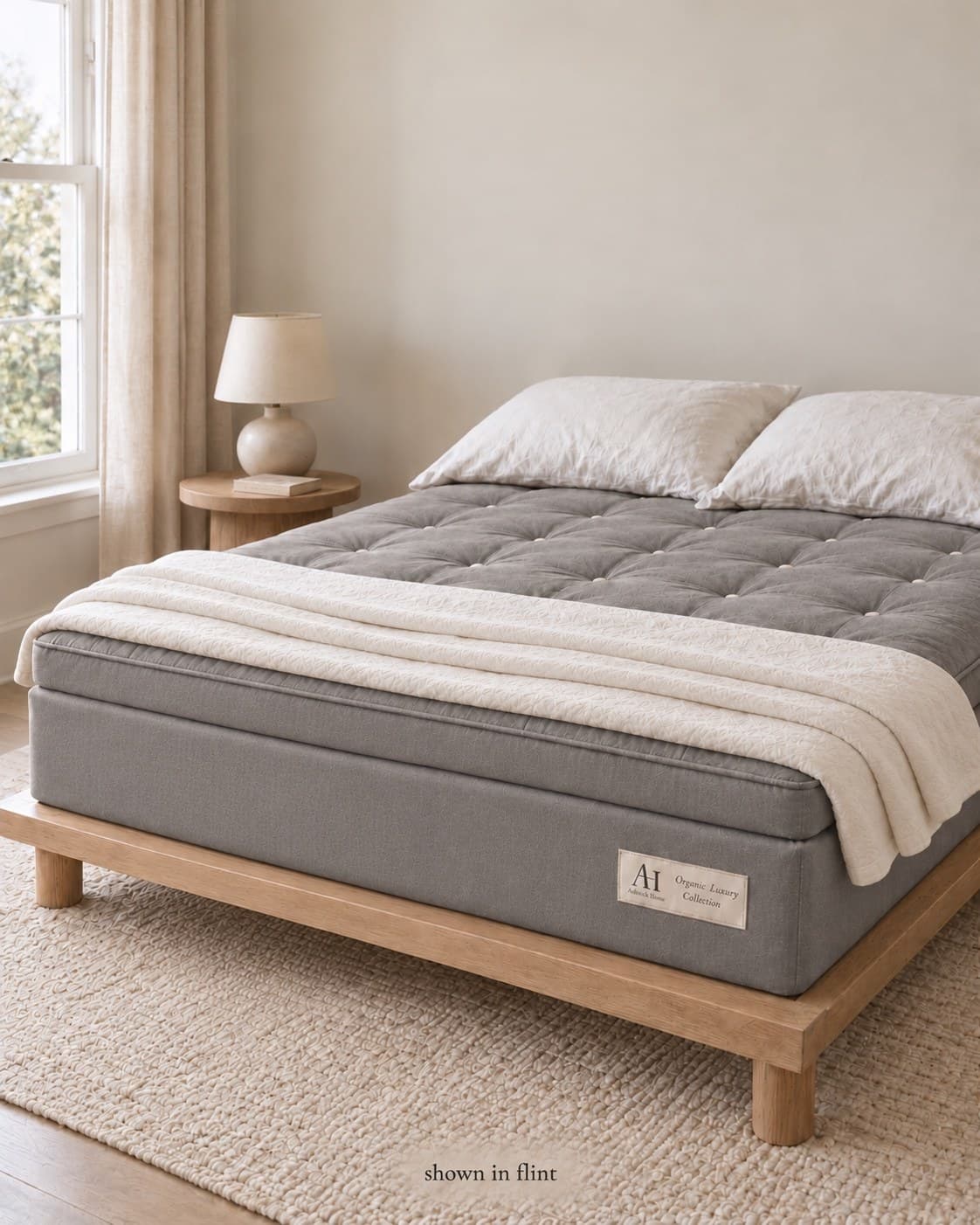 The Ashbury in Flint, shown in a sunlit bedroom.